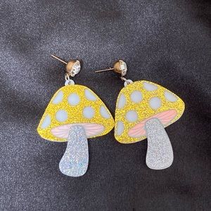3/$30 Cute mushroom earrings